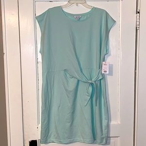Side tie t-shirt dress